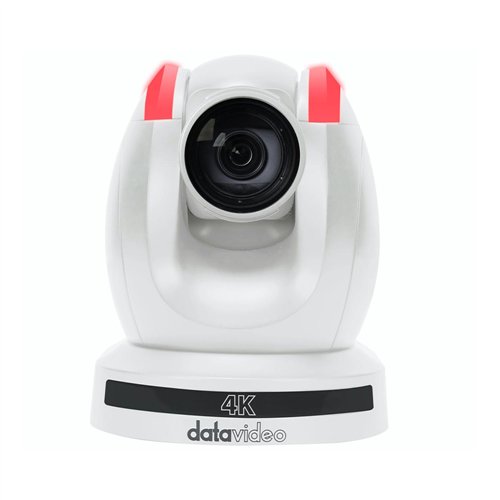 Cámara PTZ Autotracking 4K 60p zoom x 12, salida 12G-HD-SDI, color Blanco Datavideo PTC-285GW